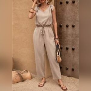 NWT Elegant Beige Jumpsuit